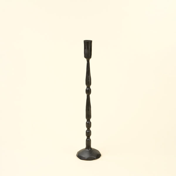 Nova Forged Tall Candlestick S, Black