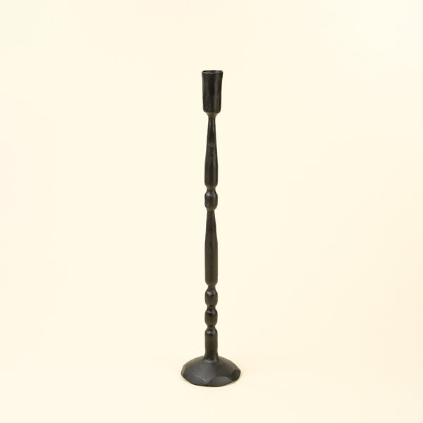 Nova Forged Tall Candlestick M, Black