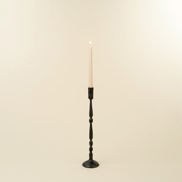 Nova Forged Tall Candlestick M, Black