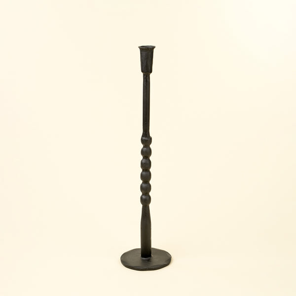 Nova Forged Tall Candlestick L, Black