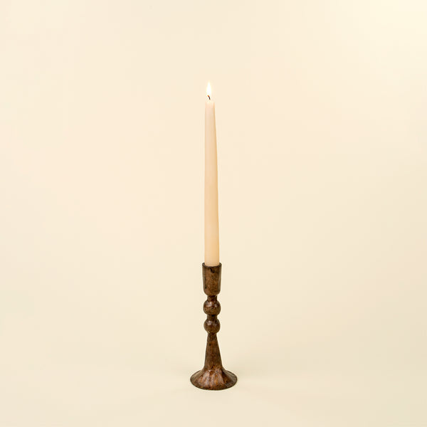 Caldera Forged Candlestick S, Rustic Brass