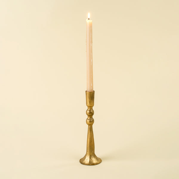 Caldera Forged Candlestick L, Gold