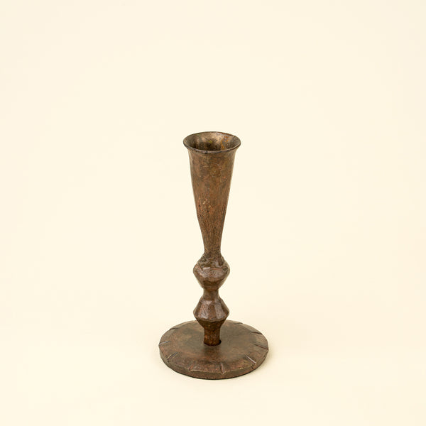 Ember Forged Candlestick S, Rustic Brass