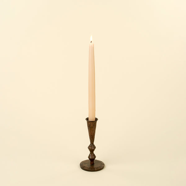 Ember Forged Candlestick S, Rustic Brass
