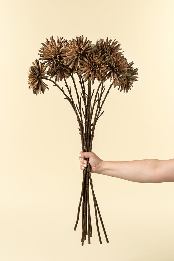 Dahlia Real Touch Stem, Russet