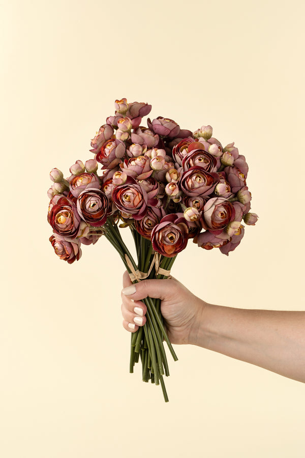 Ranunculus Bouquet, Deep Pink