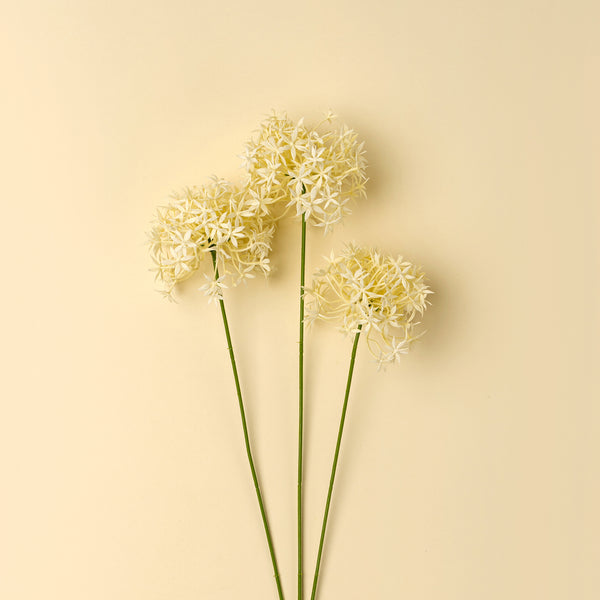 Allium Floral Spray, Cream