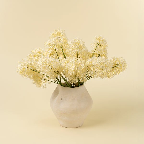 Allium Floral Spray, Cream