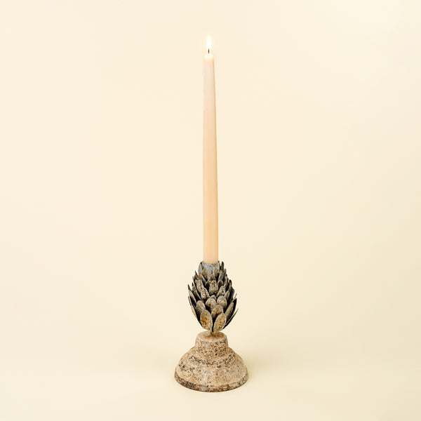 Rustic Pinecone Candle Holder S