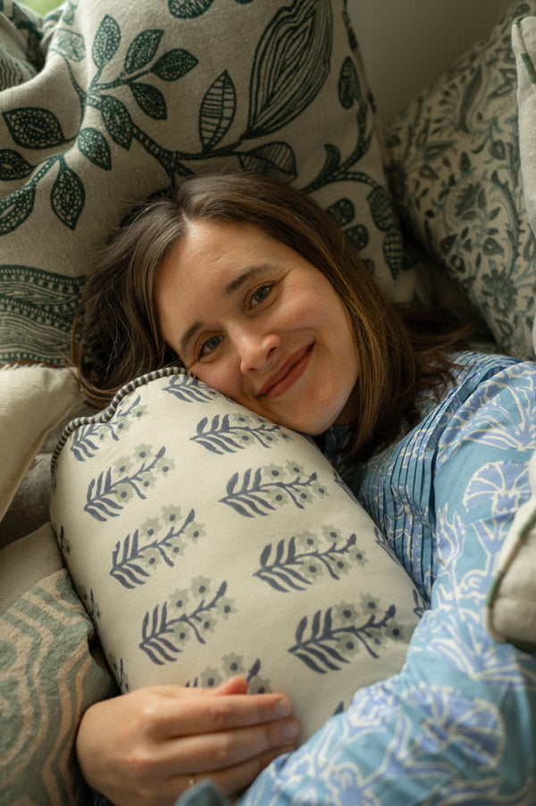 Sita Block Print Bolster