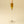 Clara Glass Candlestick L, Amber