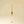 Clara Glass Candlestick L, Amber