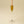 Clara Glass Candlestick S, Amber
