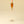 Clara Glass Candlestick L, Terracotta