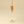 Clara Glass Candlestick S, Terracotta