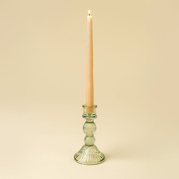 Callista Glass Candleholder L, Aqua