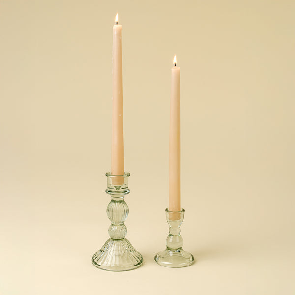 Callista Glass Candleholder L, Aqua