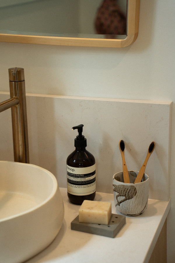 Concrete Soap Dish, Dots