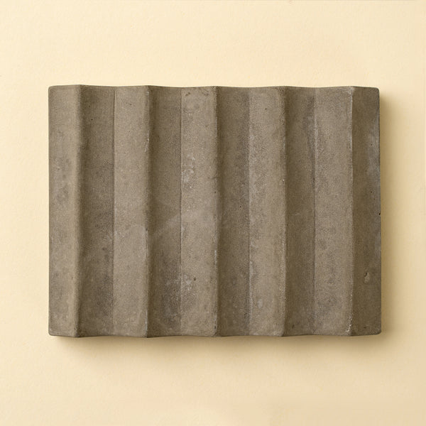 Concrete Soap Dish, Ripple