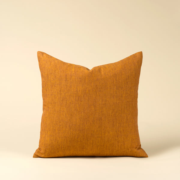20x20 Linen Chambray Pillow, Terracotta