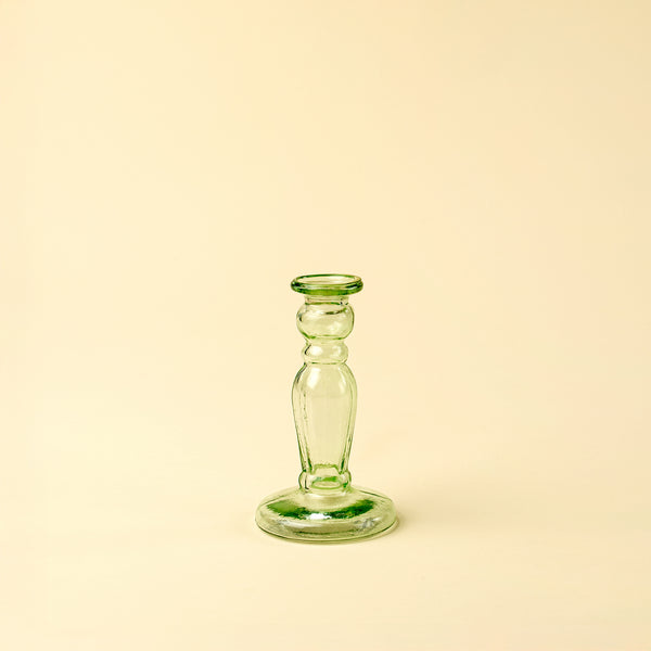 Vero Glass Candlestick S, Green