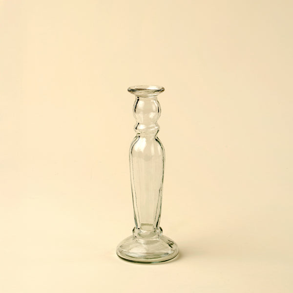 Vero Glass Candlestick L, Clear