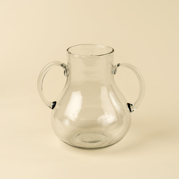 Miro Glass Vase L, Clear