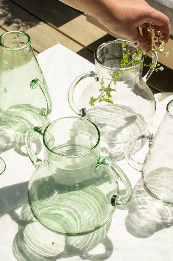 Miro Glass Vase L, Clear