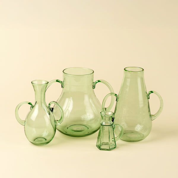 Miro Glass Vase L, Green