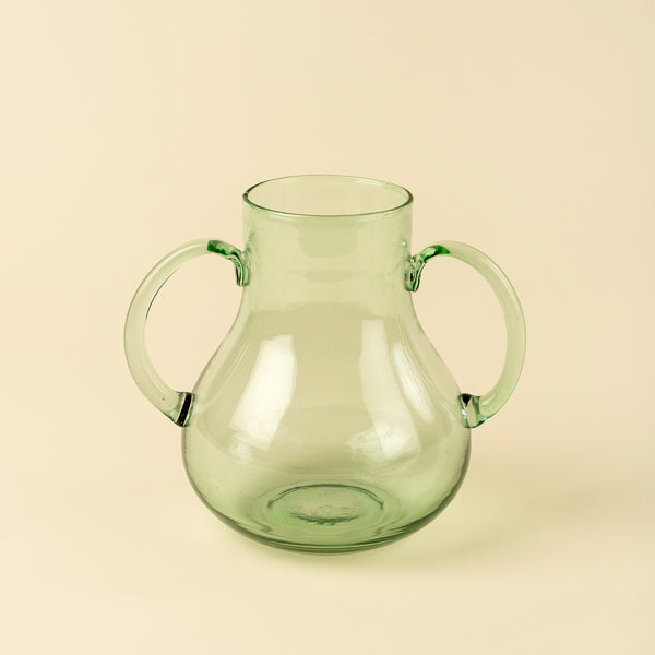 Miro Glass Vase L, Green