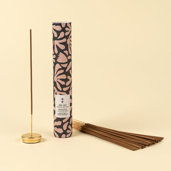After Rain Incense Set/30 Sticks + Holder