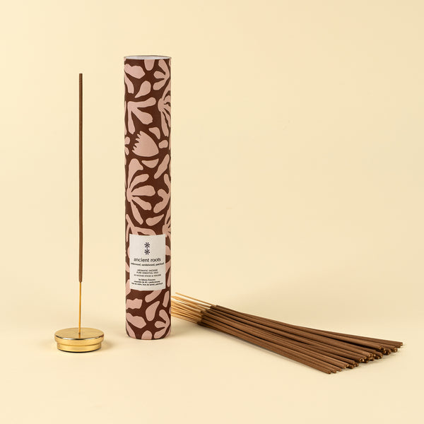 Ancient Roots Incense Set/30 Sticks + Holder