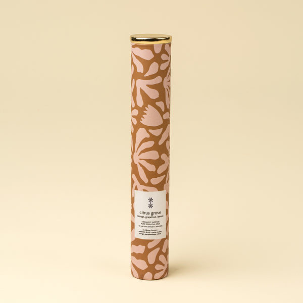 Citrus Grove Incense Set/30 Sticks + Holder