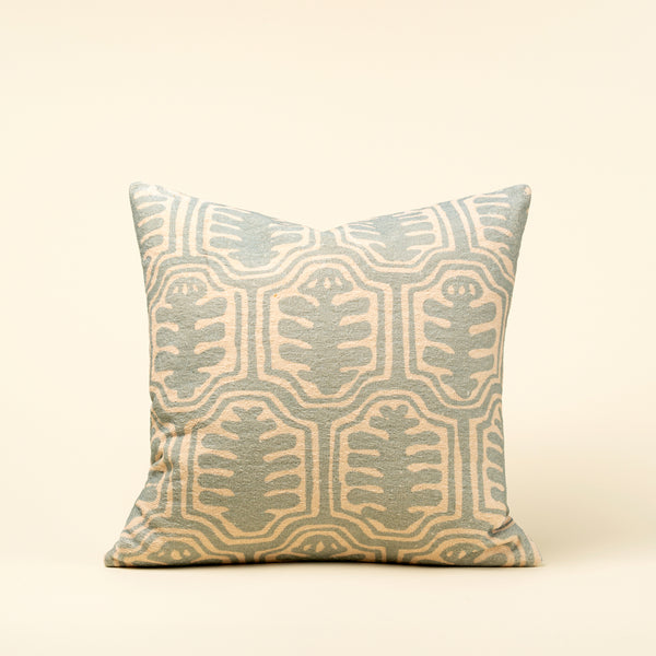 20x20 Oleander Pillow, Blue