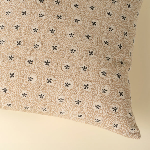 20x20 Clover Block Print Kantha Pillow