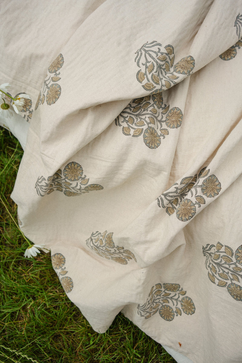 Senna Block Print Kantha Bed Blanket – Indaba Home