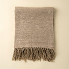 Nomad Linen Weave Throw, Fawn