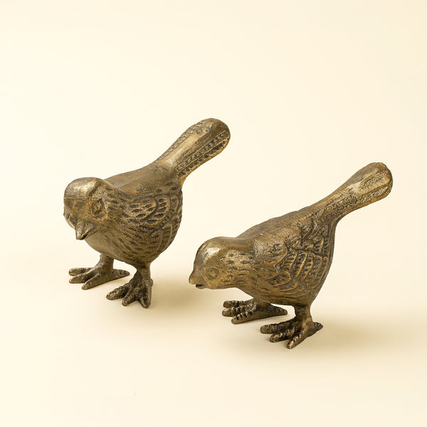 Cast Iron Sparrows S/2