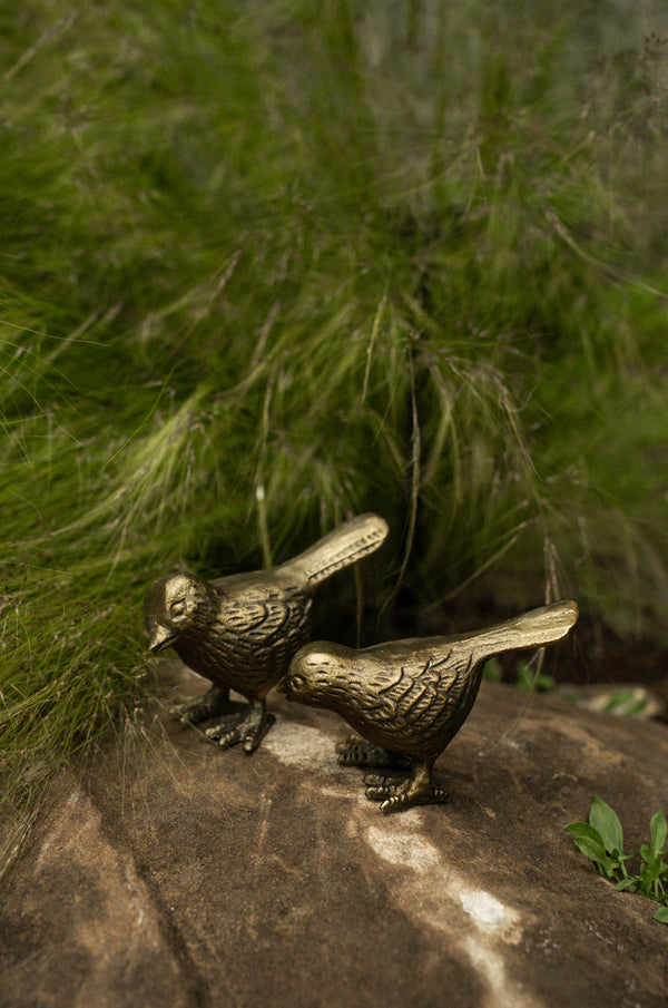 Cast Iron Sparrows S/2