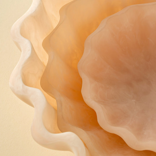 Scallop Resin Bowl M