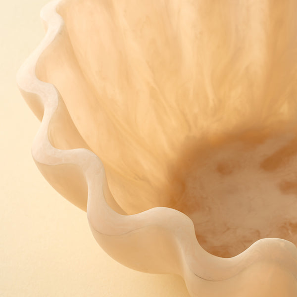Scallop Resin Bowl L