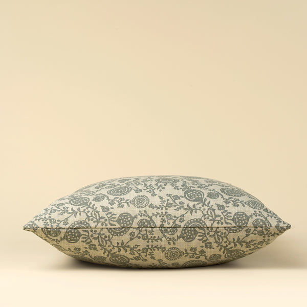 20x20 Pomegranate Pillow, Slate Blue