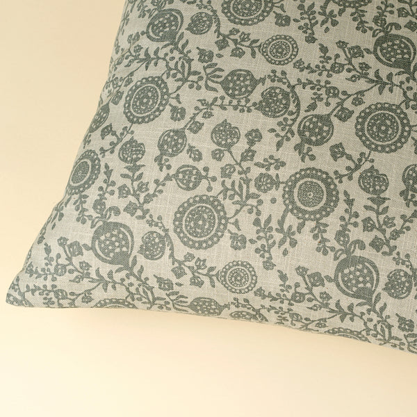 20x20 Pomegranate Pillow, Slate Blue