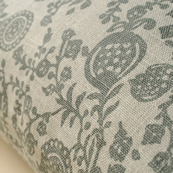 20x20 Pomegranate Pillow, Slate Blue