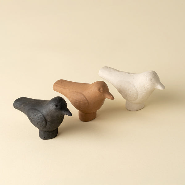 Burnt Terracotta Bird Statuette