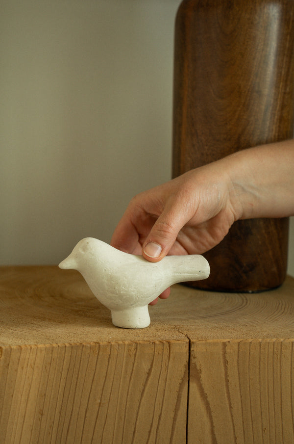 Paper Mache Bird Statuette