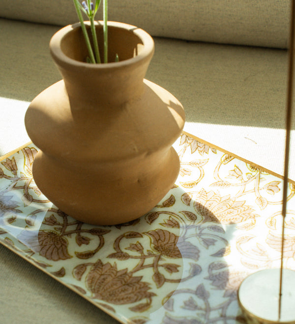 Wave Terracotta Bud Vase