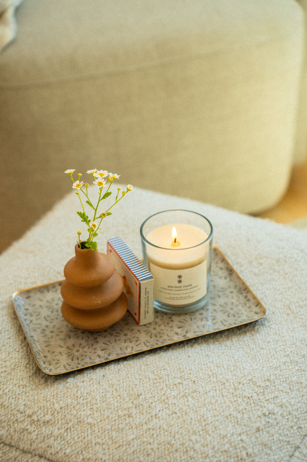 Ripple Terracotta Bud Vase