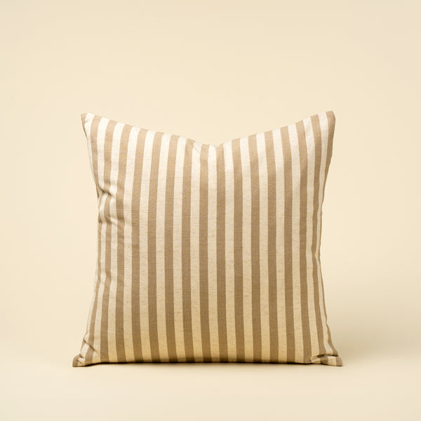 20x20 Narrow Stripe Pillow, Sand