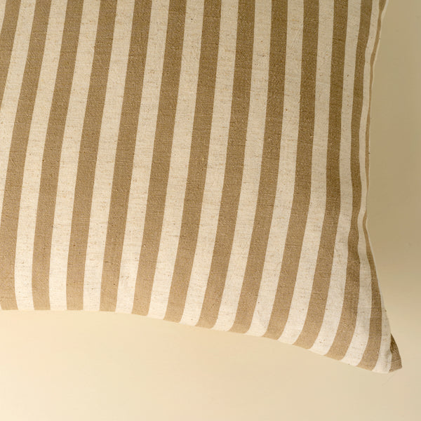 20x20 Narrow Stripe Pillow, Sand
